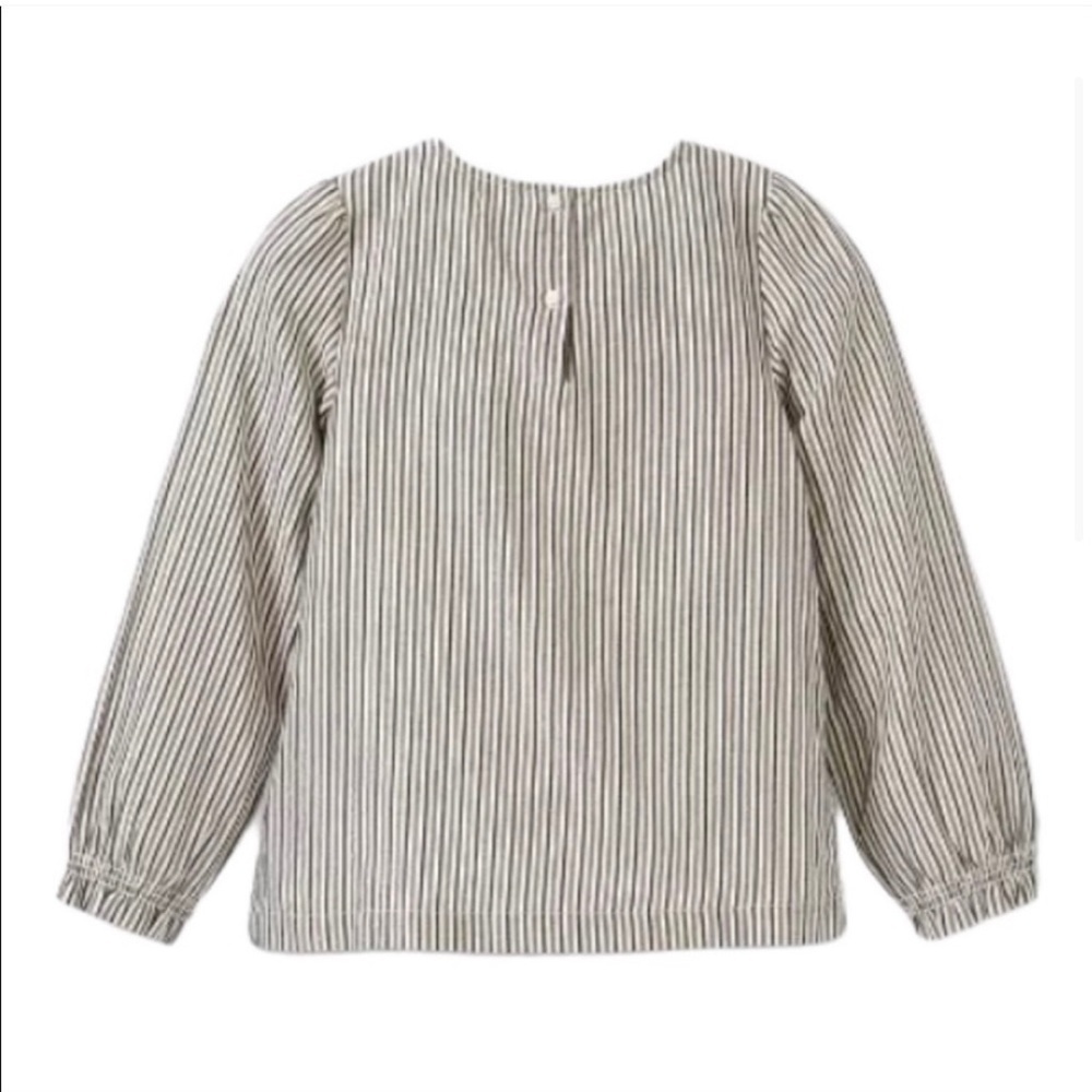 Cat & Jack Long Sleeve Shine Striped Top NWT - Picture 2 of 7